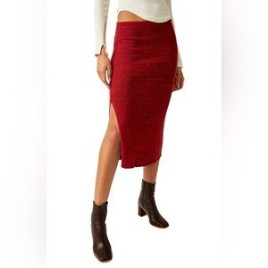 Free People Knit Midi Skirt, NWT!